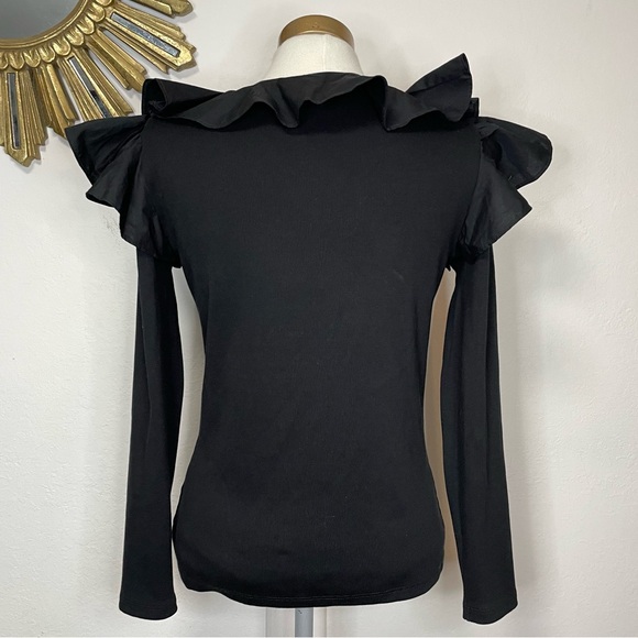 Veronica Beard Strata Ruffled Top - Picture 6 of 14